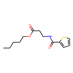 «beta»-Alanine, N-(thiophene-2-carbonyl)-, pentyl ester