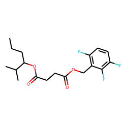 Succinic acid, 2-methylhex-3-yl 2,3,6-trifluorobenzyl ester