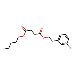 Succinic acid, 3-bromophenethyl pentyl ester