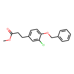 (3-Chloro-4-benzyloxy-phenyl)-propionic acid, methyl ester