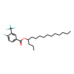 4-Fluoro-3-trifluoromethylbenzoic acid, 4-pentadecyl ester