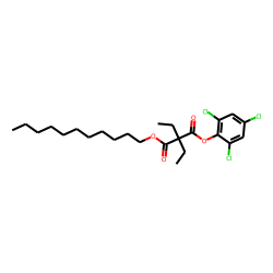Diethylmalonic acid, 2,4,6-trichlorophenyl undecyl ester