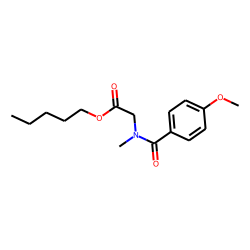 Sarcosine, N-(4-methoxybenzoyl)-, pentyl ester