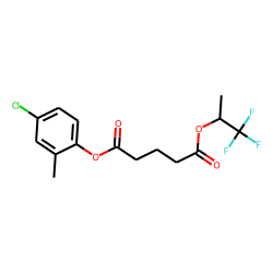 Glutaric acid, 1,1,1-trifluoroprop-2-yl 2-methyl-4-chlorophenyl ester