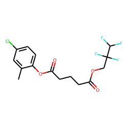 Glutaric acid, 2,2,3,3-tetrafluoropropyl 2-methyl-4-chlorophenyl ester