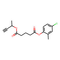Glutaric acid, but-3-yn-2-yl 2-methyl-4-chlorophenyl ester