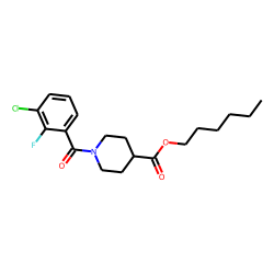 Isonipecotic acid, N-(2-fluoro-3-chlorobenzoyl)-, hexyl ester