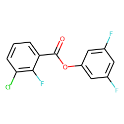 3-Chloro-2-fluorobenzoic acid, 3,5-difluophenyl ester