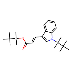 3-Indoleacrylic acid, N-(tert-butyldimethylsilyl)-, (tert-butyldimethylsilyl) ester