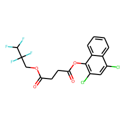 Succinic acid, 2,2,3,3-tetrafluoropropyl 2,4-dichloronaphth-1-yl ester