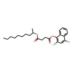 Succinic acid, dec-2-yl 2,4-dichloronaphth-1-yl ester