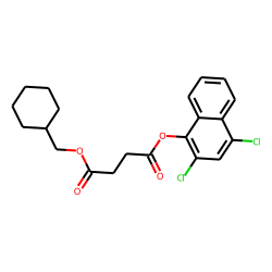 Succinic acid, cyclohexylmethyl 2,4-dichloronaphth-1-yl ester