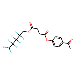 Succinic acid, 2,2,3,3,4,4,5,5-octafluoropentyl 4-acetylphenyl ester