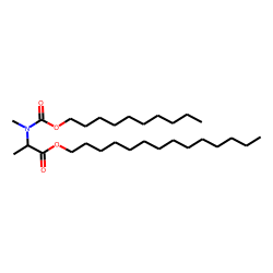 DL-Alanine, N-methyl-N-decyloxycarbonyl-, tetradecyl ester