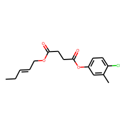 Succinic acid, 4-chloro-3-methylphenyl cis-pent-2-en-1-yl ester