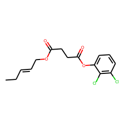 Succinic acid, 2,3-dichlorophenyl cis-pent-2-en-1-yl ester