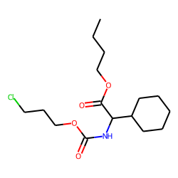 Glycine, 2-cyclohexyl-N-(3-chloropropoxycarbonyl)-, butyl ester