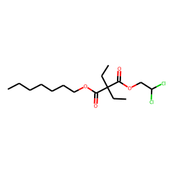 Diethylmalonic acid, 2,2-dichloroethyl heptyl ester
