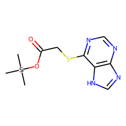 Purine, 6-carboxymethylthio, TMS