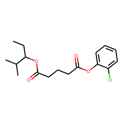 Glutaric acid, 2-methylpent-3-yl 2-chlorophenyl ester