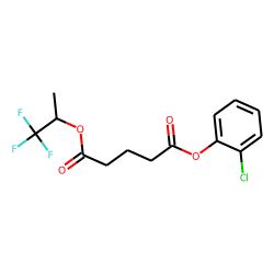 Glutaric acid, 1,1,1-trifluoroprop-2-yl 2-chlorophenyl ester