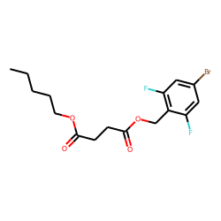 Succinic acid, 4-bromo-2,6-difluorobenzyl pentyl ester
