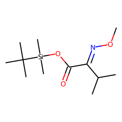 2-Ketoisovaleric acid, MO TBDMS # 1