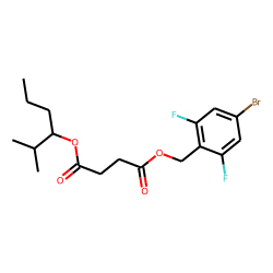 Succinic acid, 4-bromo-2,6-difluorobenzyl 2-methylhex-3-yl ester