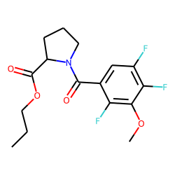 L-Proline, N-(2,4,5-trifluoro-3-methoxybenzoyl)-, propyl ester