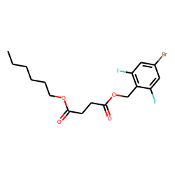 Succinic acid, 4-bromo-2,6-difluorobenzyl hexyl ester