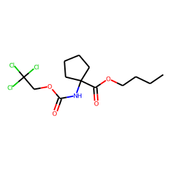 1-Aminocyclopentanecarboxylic acid, N-(2,2,2-trichloroethoxycarbonyl)-, butyl ester