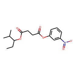 Succinic acid, 2-methylpent-3-yl 3-nitrophenyl ester