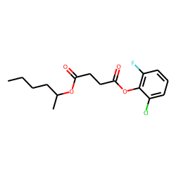 Succinic acid, 2-chloro-6-fluorophenyl 2-hexyl ester