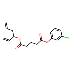Glutaric acid, hexa-1,5-dien-3-yl 3-chlorophenyl ester