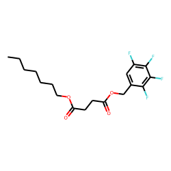 Succinic acid, heptyl 2,3,4,5-tetrafluorobenzyl ester