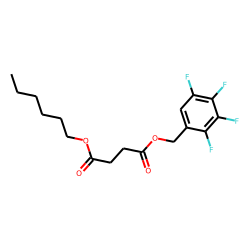 Succinic acid, hexyl 2,3,4,5-tetrafluorobenzyl ester