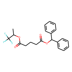 Glutaric acid, 1,1,1-trifluoroprop-2-yl diphenylmethyl ester
