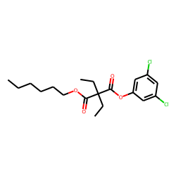 Diethylmalonic acid, 3,5-dichlorophenyl hexyl ester