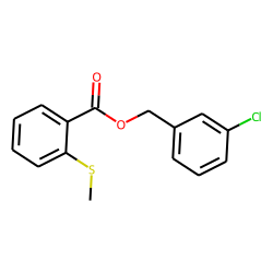 2-(Methylthio)benzoic acid, 3-chlorobenzyl ester