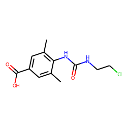Benzoic acid, 4-[3-(2-chloroethyl)ureido]-3,5-dimethyl-