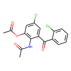 Delorazepam M (hydroxy-), hydrolysis, acetylated