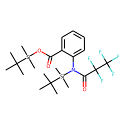 2-Aminobenzoic acid, N- pentafluoropropionyl -, N,O-bis(tert.-butyldimethylsilyl)-