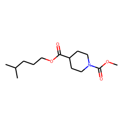 Isonipecotic acid, N-methoxycarbonyl-, isohexyl ester