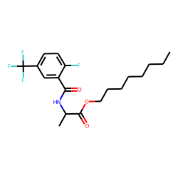 D-Alanine, N-(2-fluoro-5-trifluoromethylbenzoyl)-, octyl ester