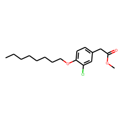 (3-Chloro-4-octyloxy-phenyl)-acetic acid, methyl ester