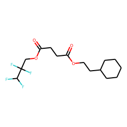 Succinic acid, 2,2,3,3-tetrafluoropropyl 2-cyclohexylethyl ester