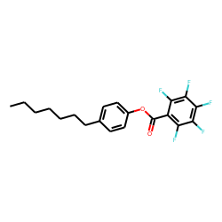 4-n-Heptylphenol, pentafluorobenzoyl ester