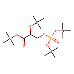 Glyceric acid-3-phosphate, 4TMS