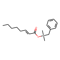 2-Octenoic acid, benzyldimethylsilyl ester
