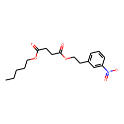 Succinic acid, 2-(3-nitrophenyl)ethyl pentyl ester